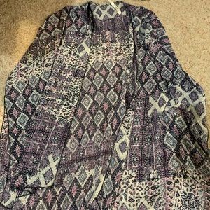 Geometric Print Kimono